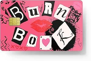 a pink card with black and white letters that spell out the word'bum boy '