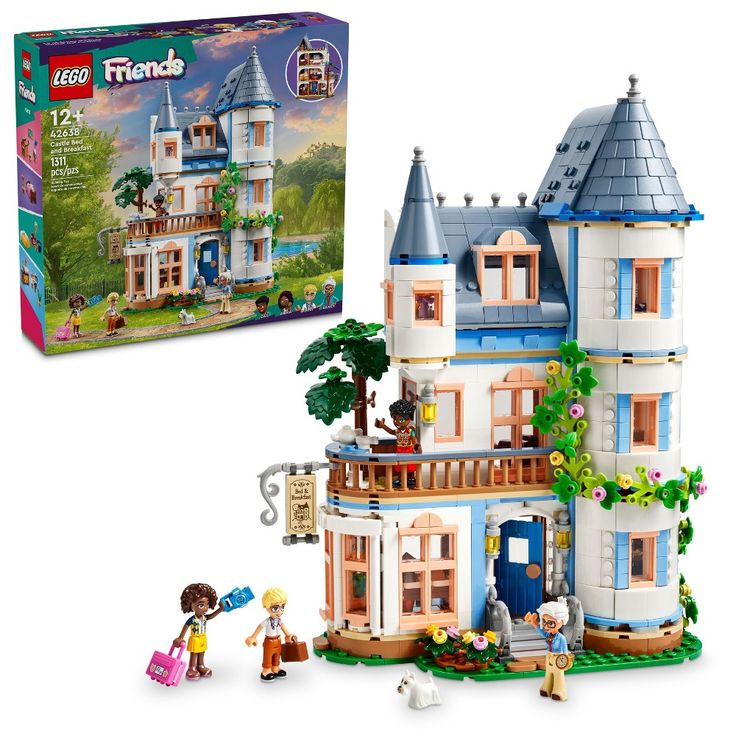 the lego friends castle is in its box and it's ready to be opened