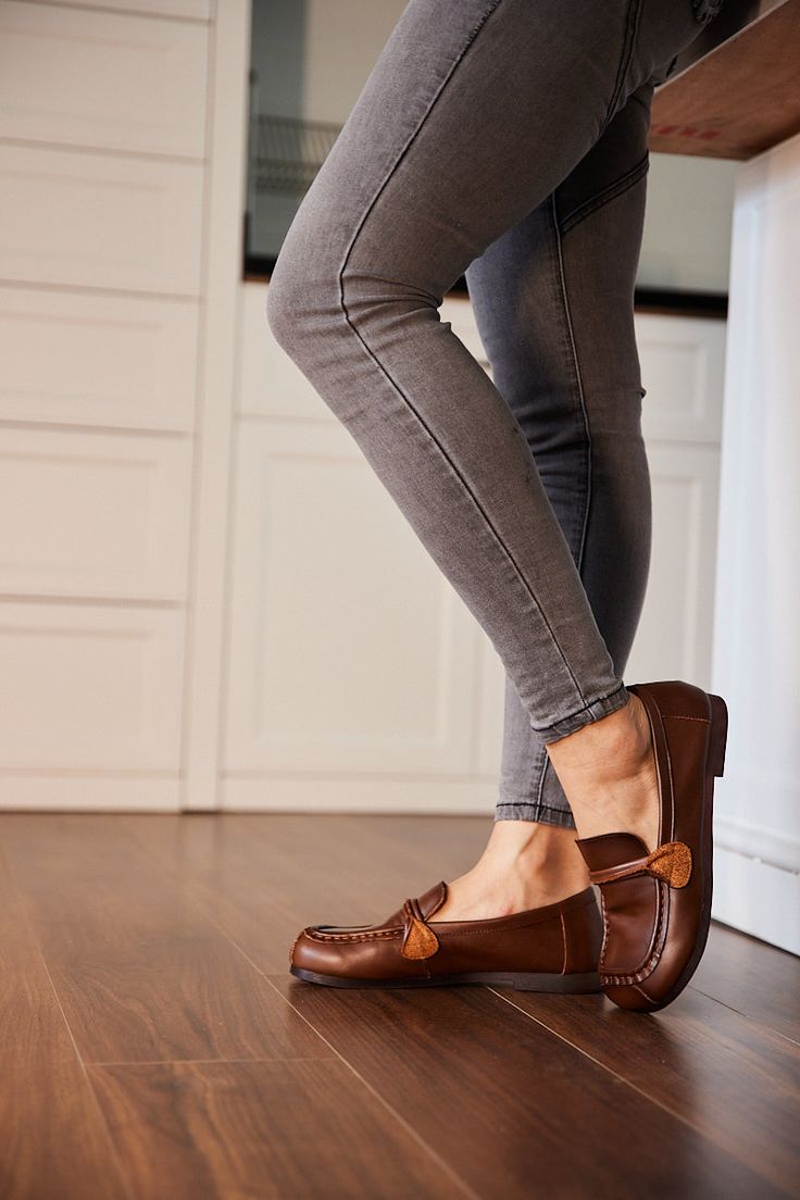 Introducing Rumour Has It's Serious Leisure Leather Loafer in classic brown. Crafted with premium leather, this loafer combines style and comfort for a truly versatile shoe. Whether you're dressing up for a formal event or keeping it casual, this loafer will elevate any look with its sleek design and all-day comfort. 0.98" heel Pull-on Leather upper Leather lining Leather footbed Rubber sole Casual Brown Slip-ons With Brogue Detailing, Brown Plain Toe Loafers With Rubber Sole, Business Casual Almond Toe Loafers With Leather Footbed, Brown Stitched Sole Closed Toe Loafers, Brown Closed Toe Loafers With Stitched Sole, Brown Tassel Loafers With Leather Sole And Closed Toe, Brown Moc Toe Slip-ons With Brogue Detailing, Brown Tassel Loafers With Almond Toe And Leather Lining, Brown Loafers With Stitched Sole