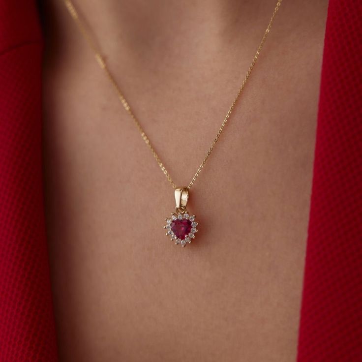 14k Gold Heart NecklaceDetails Available in 14k Gold, 14k Rose Gold, and 14k White GoldTotal Weight: 2 GrColor Selection: Yellow, Rose, WhiteChain: 14k Gold and 45 cm (18 inches) *Model in the photo wears 18 inches (45 cm) chain.GiftingEach design will arrive artfully presented in our branded gift boxes wrapped in a signature ribbon. Production & Delivery Production: 5 - 7 business days Delivery: 1 - 3 business days worldwide via Express Delivery. We’re here to help with style advice, a second o Heart Cut Pink Gold Necklace For Anniversary, Pink Gold Heart Cut Necklace For Anniversary, Ruby Gold Necklace, Tragus Gold, Silver Cufflinks Men, Family Crest Rings, Custom Signet Ring, Gold Class, Engagement Necklaces