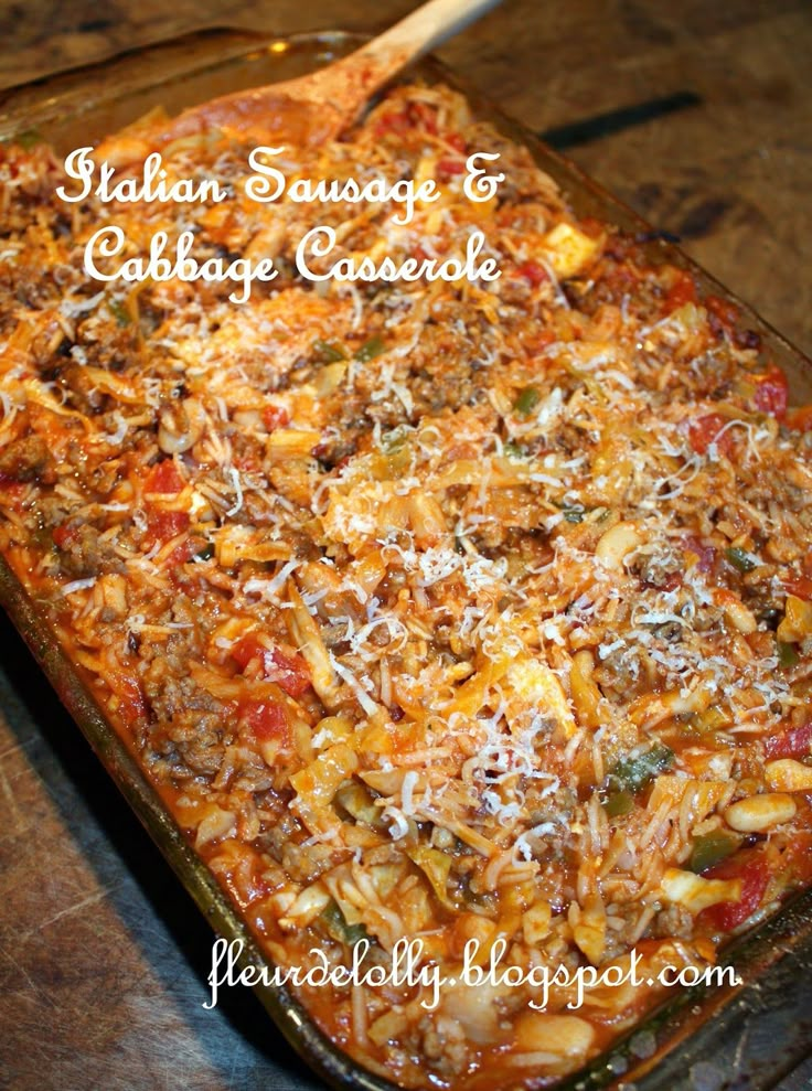 a casserole dish with meat, cheese and vegetables