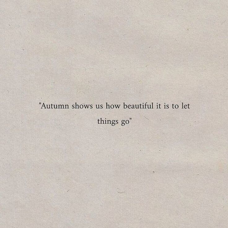 a piece of paper that has some type of writing on it with the words autumn shows us how beautiful it is to let things go