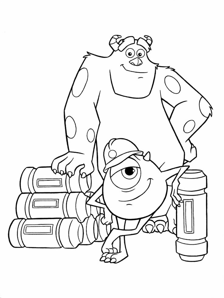 an image of monsters coloring pages