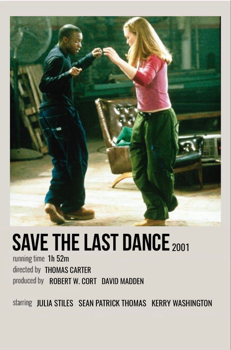 the poster for save the last dance shows two people in green pants and pink shirt