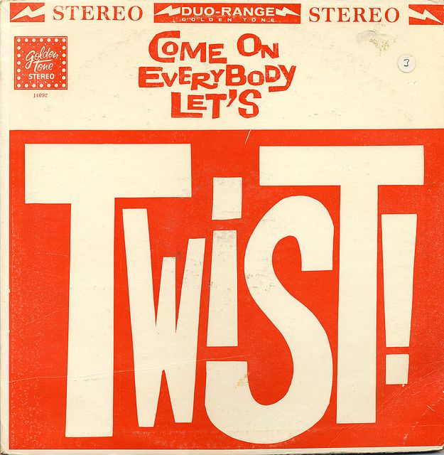 an old red and white advertisement with the words twist on it