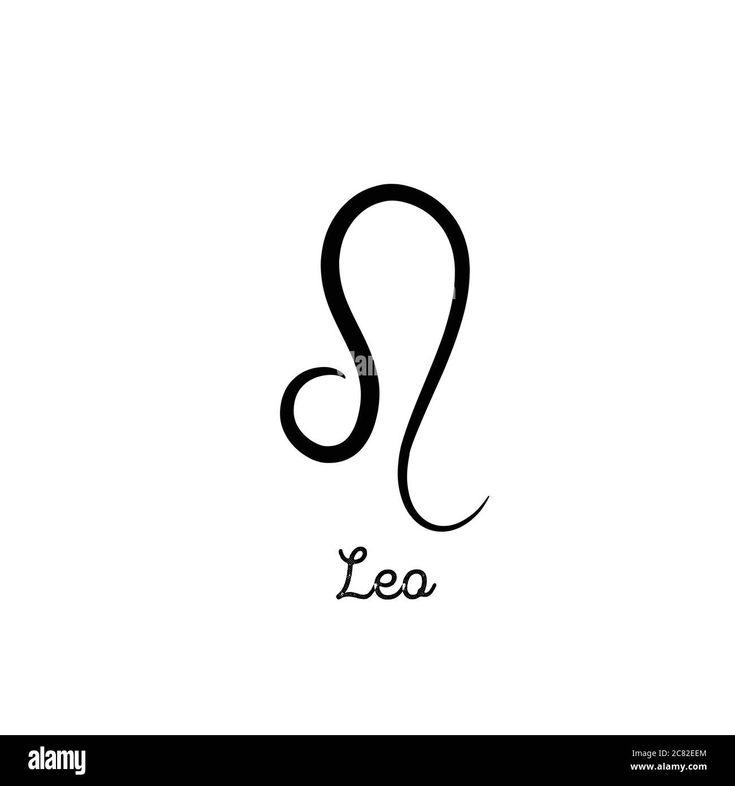 the zodiac sign for leo is an astrological symbol - stock image