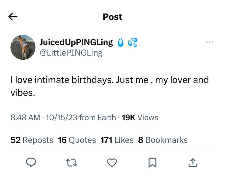 the tweet is posted to someone on their twitter account, and it looks like they're celebrating her birthday