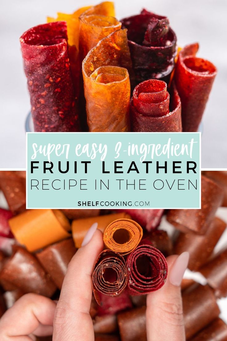 an image of fruit leather recipe in the oven