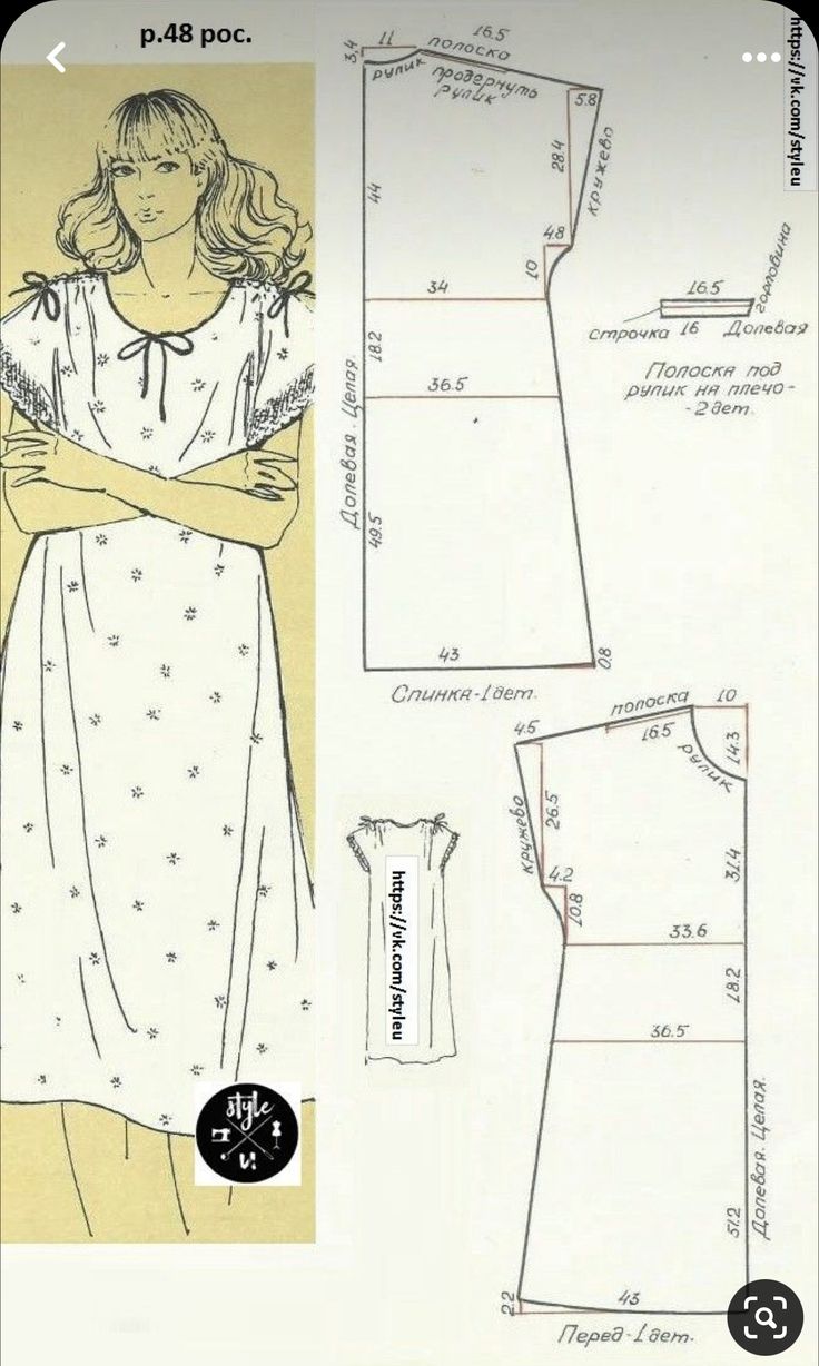 an image of a woman's dress pattern