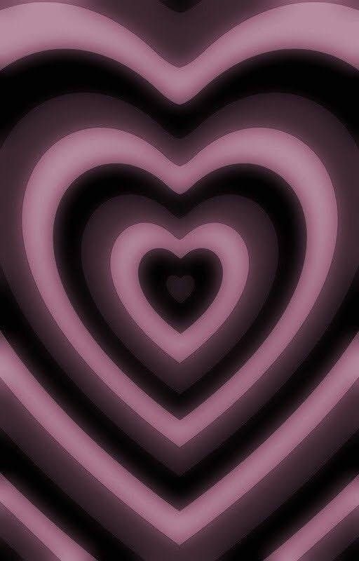 an image of a heart shaped pattern in purple and black colors on a dark background