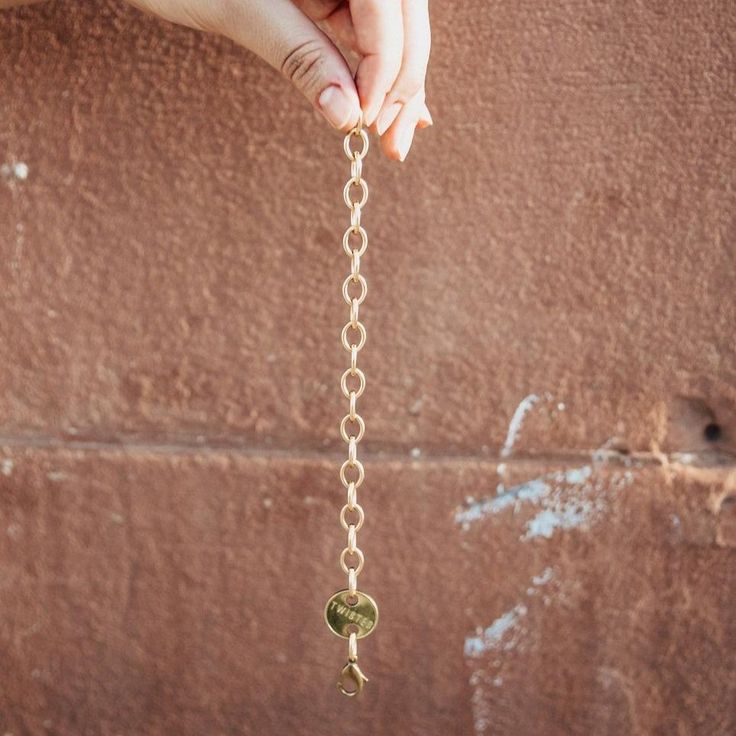 TRAVEL Bracelet/Extender - Twisted Silver Gold Brass Bracelet With Adjustable Chain For Everyday, Everyday Gold Brass Bracelet With Adjustable Chain, Gold-tone Brass Chain Bracelet As Gift, Gold-tone Brass Chain Bracelet For Gift, Gold-tone Brass Chain Bracelet Gift, Bohemian Gold Charm Bracelet With Adjustable Chain, Gold Brass Chain Bracelet As Gift, Gold Brass Chain Bracelet For Gift, Everyday Brass Gold-tone Bracelet