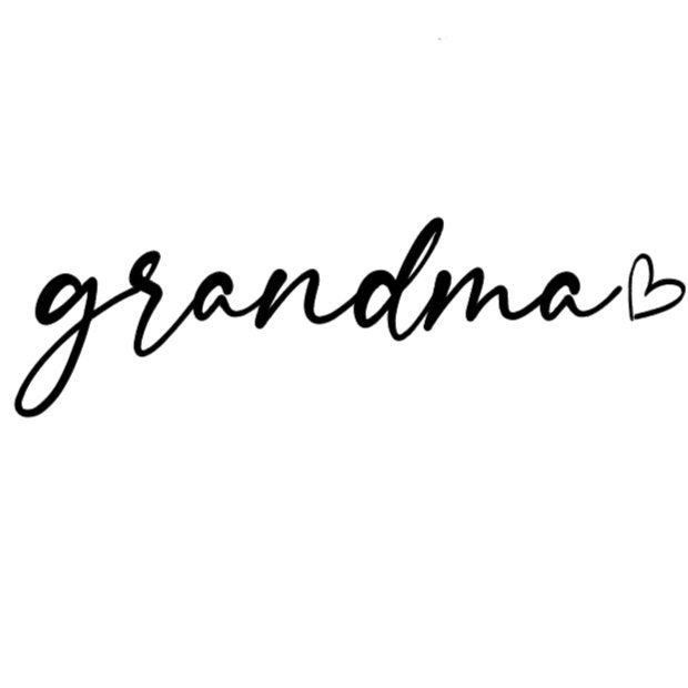 the word grandma written in black ink