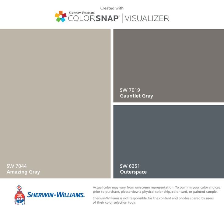 the color scheme for sherwinn's gray is shown in this sample image