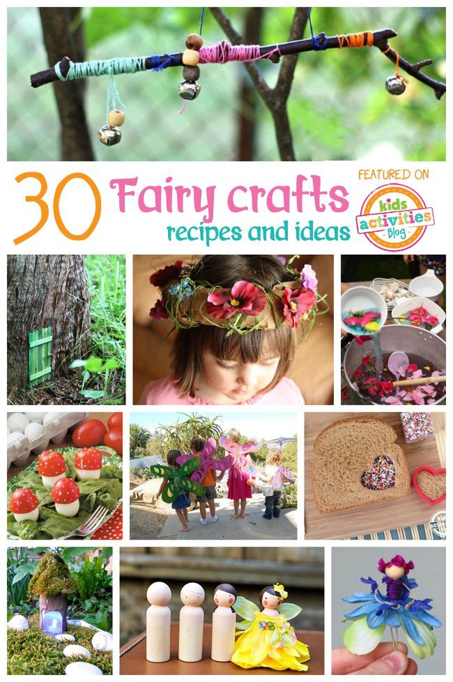 the cover of 30 fairy crafts and ideas is shown with pictures of different things in it