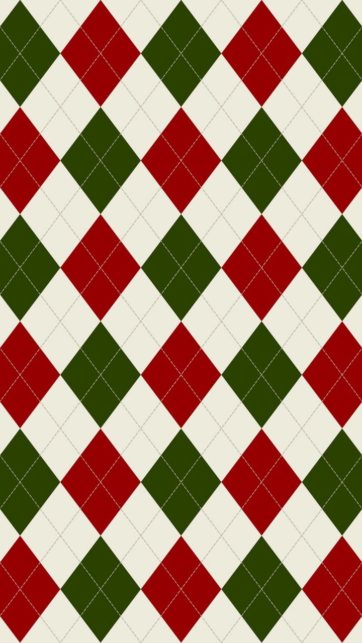 a red and green checkered pattern with white background