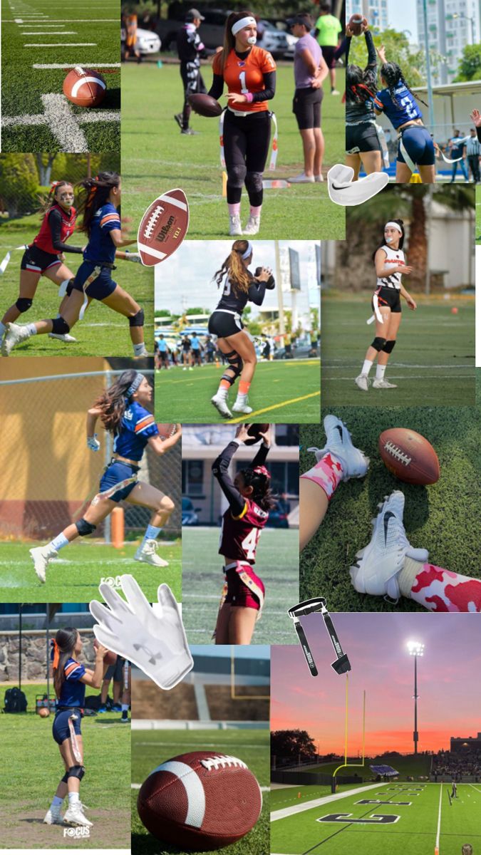 Flag Football Outfit Women, Flag Football Aesthetic, Girls Flag Football Aesthetic, American Football Aesthetic, Football Workouts Training, Casual Athletic Outfits, Flag Football Plays, Female Football Player, Girls Football