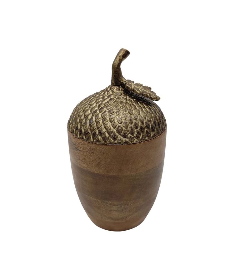 a wooden container with a snake skin pattern on the top and bottom, sitting on a white background