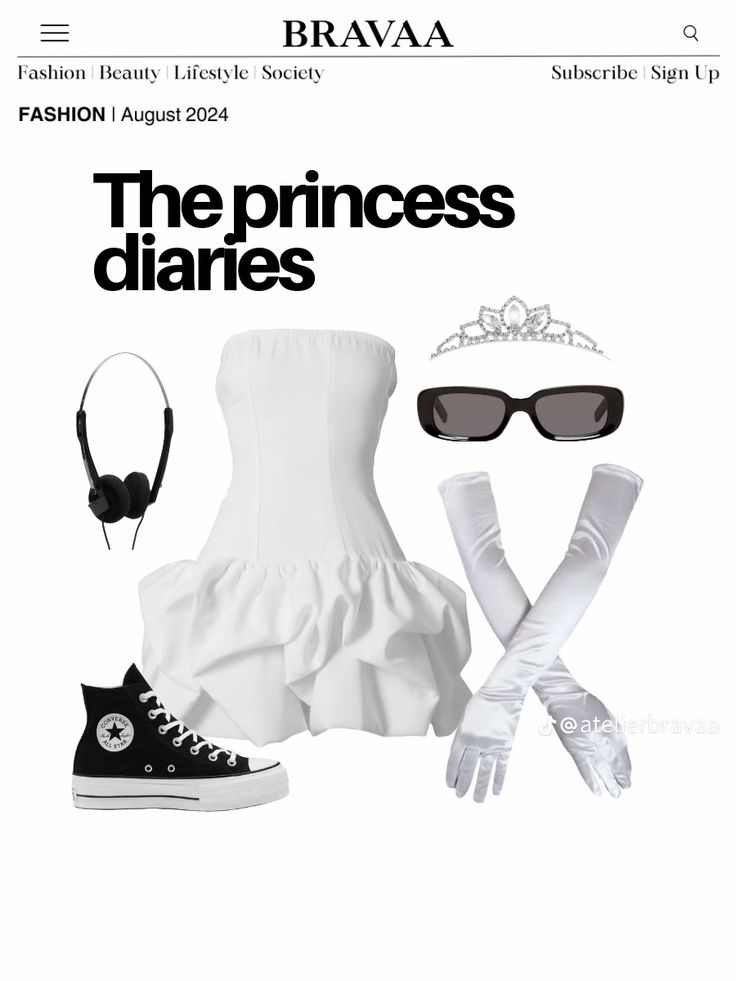 the cover of brava's latest fashion magazine, the princess dianes is shown