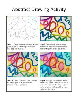 the instructions for how to draw abstract art