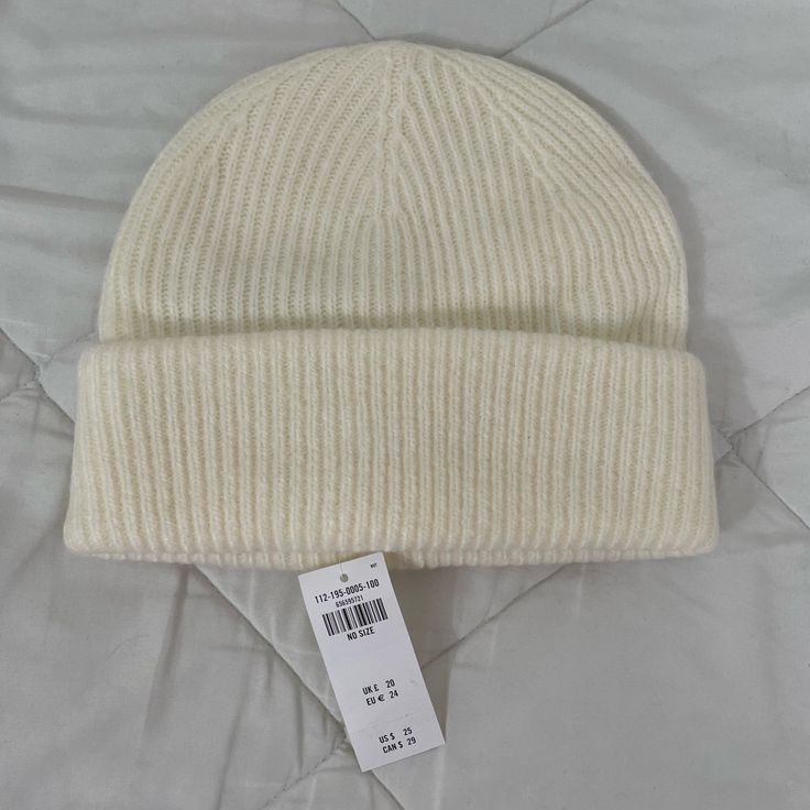 Size: One Size Fits Most Msrp $25 / Sold Out On Website Follow Me For Dibs On New Items From My Closet, Posted Daily! Xoxo Casual White Hat For Fall, Trendy Fitted White Beanie, White Fitted Casual Hat, Casual Soft Knit Beanie For Spring, Classic White Winter Beanie, Classic White Beanie For Winter, White Ribbed Beanie Hat, White Knitted Hat For Spring, White Ribbed Winter Hat