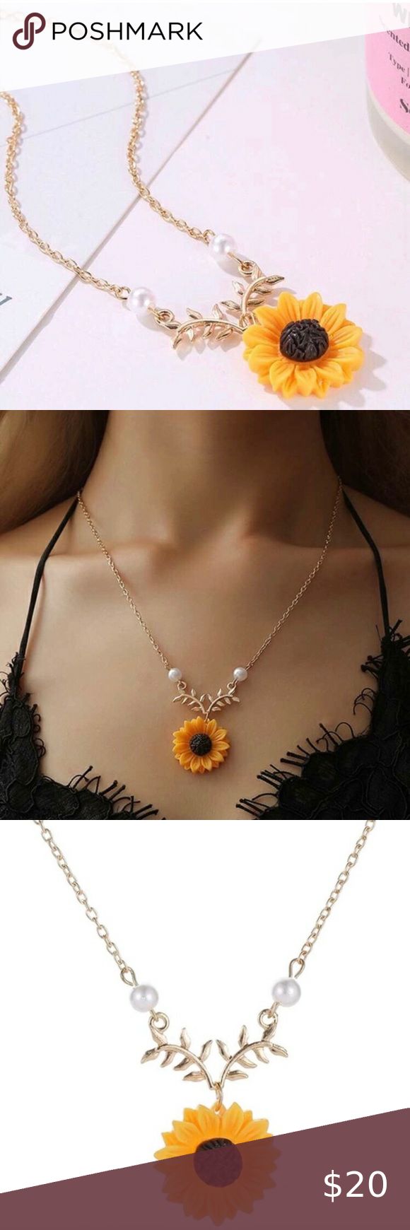 Sunflower Gold Long Charm Necklace Very cute snd lightly weighted sunflower necklace. Zinc alloy chain. Plastic sunflower charm. About 12” long (including sunflower) when chained & lined straight. Brand new but no tag. Great with summer outfit. Ocean Dreams Jewelry Necklaces Dainty Yellow Jewelry For Summer, Yellow Dainty Jewelry For Summer, Yellow Necklaces For Summer Gifts, Gold Flower Necklace For Summer Gifts, Gold Flower Necklace For Summer, Summer Flower Decoration Necklace For Gift, Orange Necklace For Spring Gift, Orange Necklace For Spring Season Gift, Summer Gold Jewelry With Flower Decoration