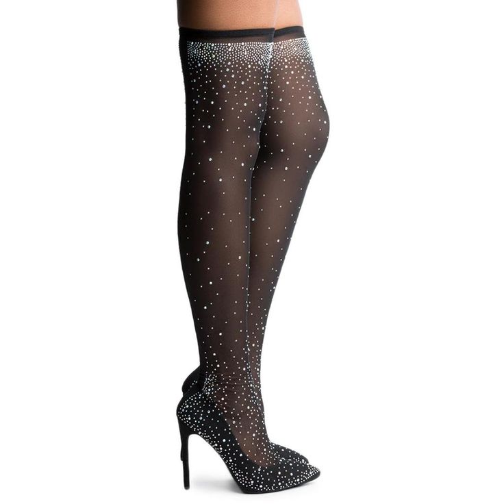 Women's Thigh High Stocking Heel Over The Knee Party Stockings, Elegant Thigh High Stockings For Party, Elegant Thigh-high Legwear For Party, Elegant Thigh High Legwear For Party, Fitted Over-the-knee Party Stockings, Glamorous Fitted Tights For Night Out, Glamorous Fitted Legwear For Party, Fitted Thigh High Stockings For Party, Fitted Thigh High Evening Stockings