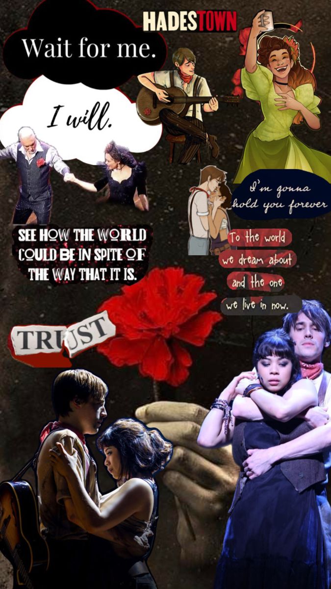 a collage of people with different words and pictures on the side of them, including an image of a woman hugging a man