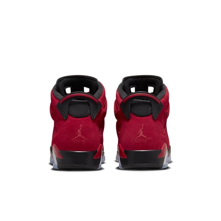 (GS) Air Jordan 6 Retro 'Toro Bravo' 384665-600 Air Jordan Retro 6, Jordan Retro 6, Retro 6, Air Jordan 6 Retro, Red Black Style, Jordan 6 Retro, Jordan Model, Raging Bull, Kids Basketball