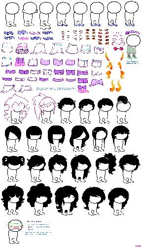 an image of various types of hair and hairstyles for different people's faces