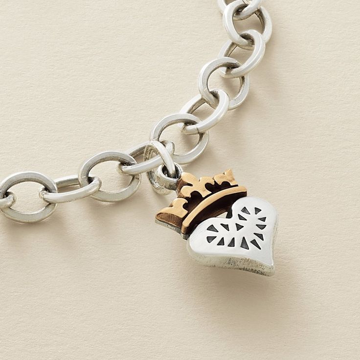 New Queen of My Heart Charm #QueenOfMyHeart #SilverCharms #JamesAvery #New Classic Sterling Silver Charm Bracelet With Heart, Elegant Heart Charm For Anniversary, Classic Charm Bracelet With Vintage Charm As Gift, Sterling Silver Heart-shaped Engraved Charm Bracelet, Elegant Engraved Heart Pendant Charms, Dainty Sterling Silver Heart Charms, Engraved Heart-shaped Sterling Silver Charm Bracelet, Elegant Nickel Free Heart Charms, Elegant Silver Heart Charm