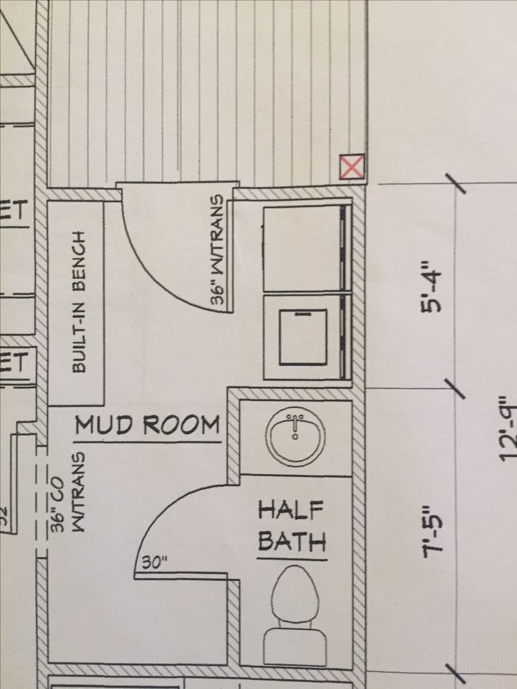 a drawing of a bathroom and toilet in the floor plan for a house or apartment