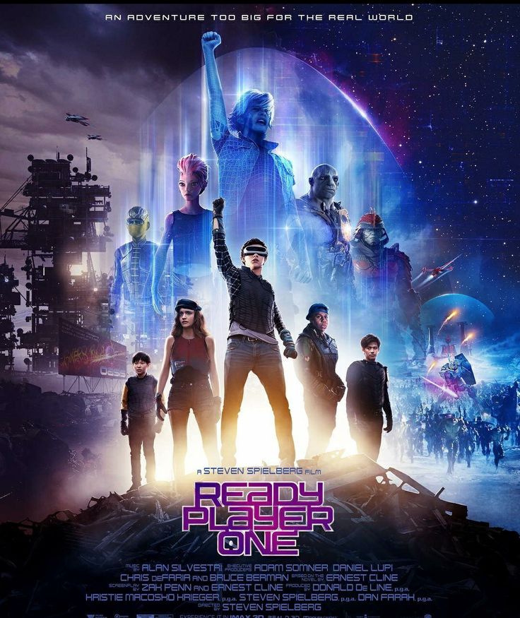 the movie poster for ready player one, starring actors from all over the world in sci - fi