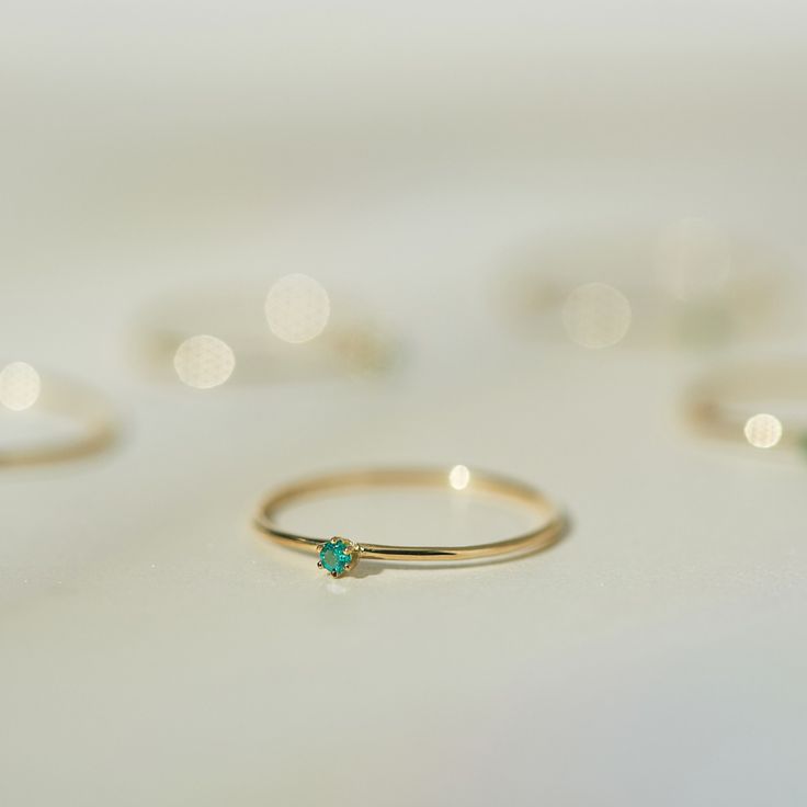 Sooooo delicate and small. Add a pop of color to your stack! See Details for item specifics. Satomi Kawakita, Surf Room, Baby Deco, Mothers Day Rings, Emerald Ring Gold, Ring Ruby, Tiny Rings, Gem Shop, Jewels Rings