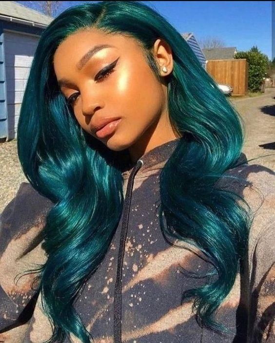 Teal Wig Human Hair Turquoise wig Lace Front 10 Inch  On Sale 100% Remy Human Hair, Fast Shipping, 2 to 7 Days to be Delivered. Waves 2019, Slay Hairstyles, Connie Baby, Wig Styling, Peruvian Hair, Clear Acne, Front Lace Wigs Human Hair, Lace Hair, Brazilian Human Hair