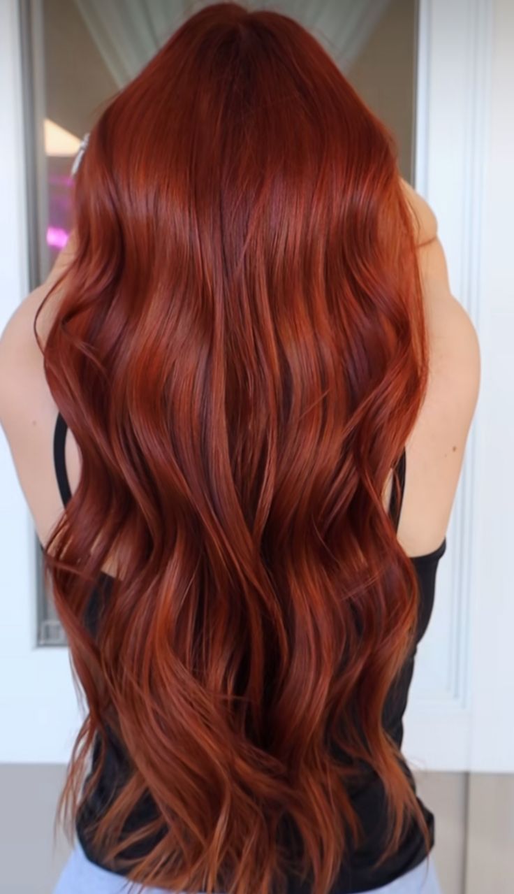 Fiery Auburn Hair, Warm Reds Haircolor, Level 4 Red Hair, Vibrant Copper Red Hair, Red Hair Palette, Deep Copper Red Hair, Warm Tone Red Hair, Red Copper Hair Color Balayage, Rust Red Hair