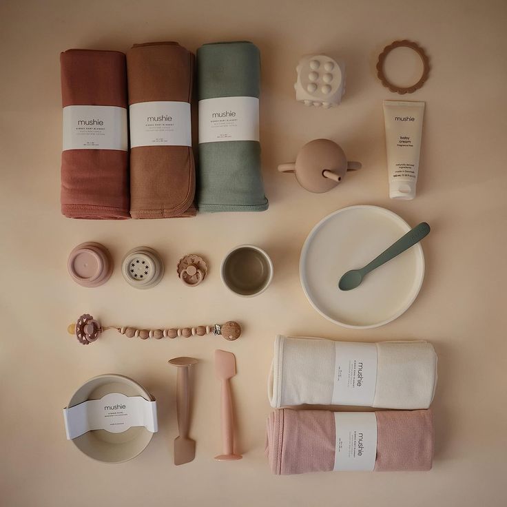 various items are laid out on the table to be used for making soaps and toothbrushes