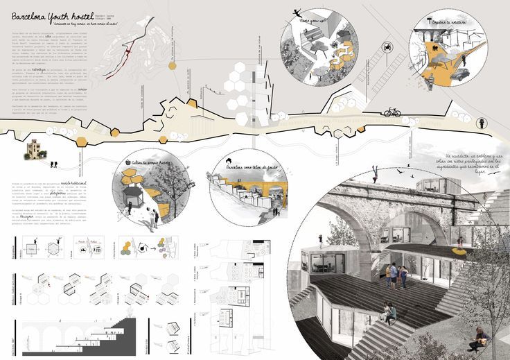 an architectural diagram with people walking around it