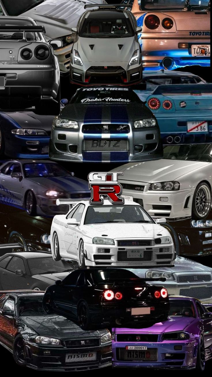 many different cars are shown in this collage with the same color and size as each car