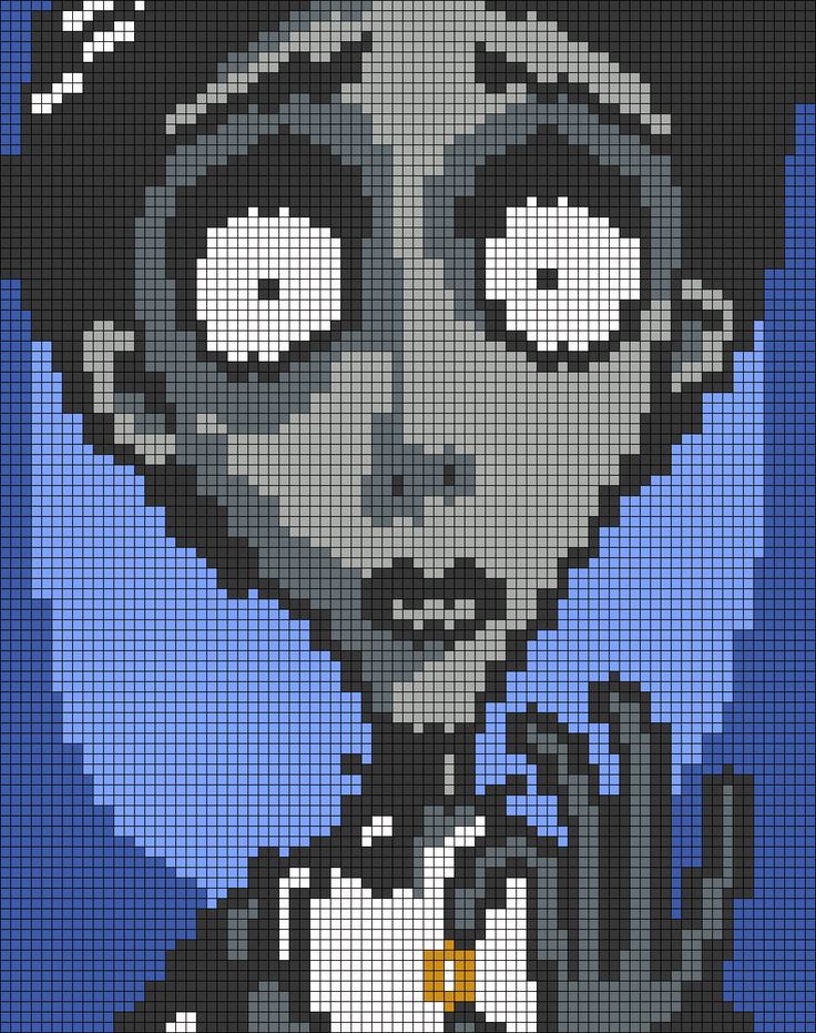 a pixellated image of a woman with big eyes