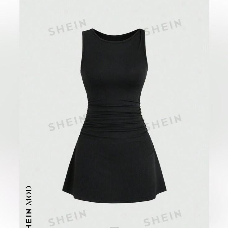 Brand New Black Shein Dress Can Be Dressed Up Or Down Super Comfortable Smoke And Pet Free Home Dresses Shein, Shein Dress, Shein Dresses, New Black, Sleeveless Dress, Colorful Dresses, Dress Up, Mini Dress, Womens Dresses