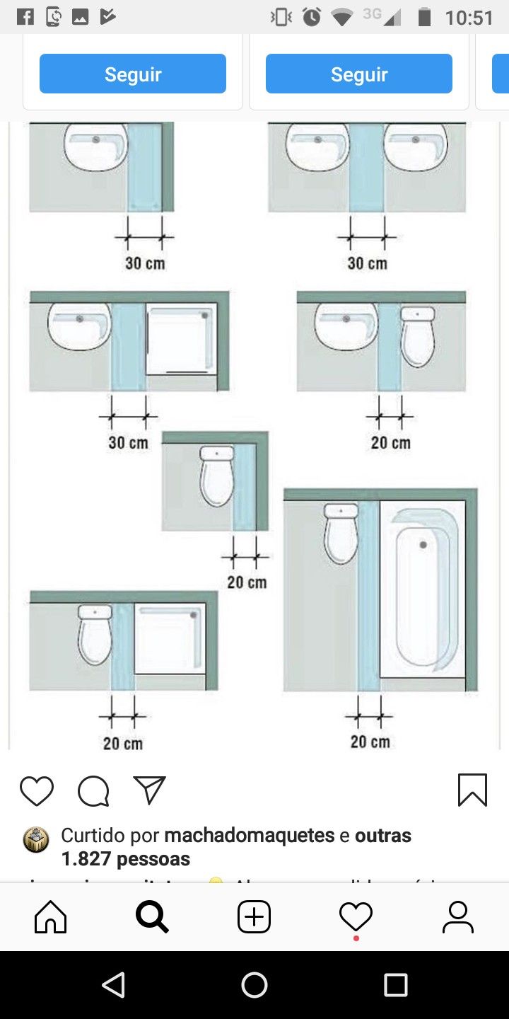 the bathroom is shown with measurements for each toilet