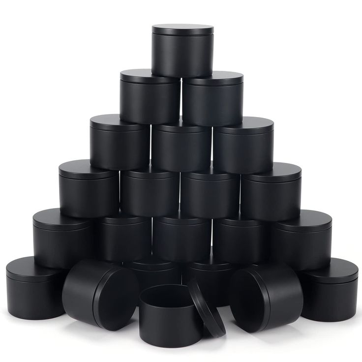 PRICES MAY VARY. Capacity：8oz =236ml. Quantity：Receive 24pcs candle tins and 24pcs lids packed in one carton box. Size：Diameter 3.15" x Height 2.4". Usage：Perfect for DIY candle making projects,also great storage container for craft projects and other small items. Quality：These candle tins are made of high quality tinplate，black printing on the outside surface and the inside surface. Size:8oz Capacity: 8oz = 236ml; Dimensions : 3.15" (Diameter) x 2.4" (Height). Package Includes:24 Pieces Tin Can Candles Making, Empty Candle, Candle Tins, Making Candles Diy, Black Candle, Sewing Supplies Storage, Candle Making Molds, Candle Making Kit, Candle Making Supplies