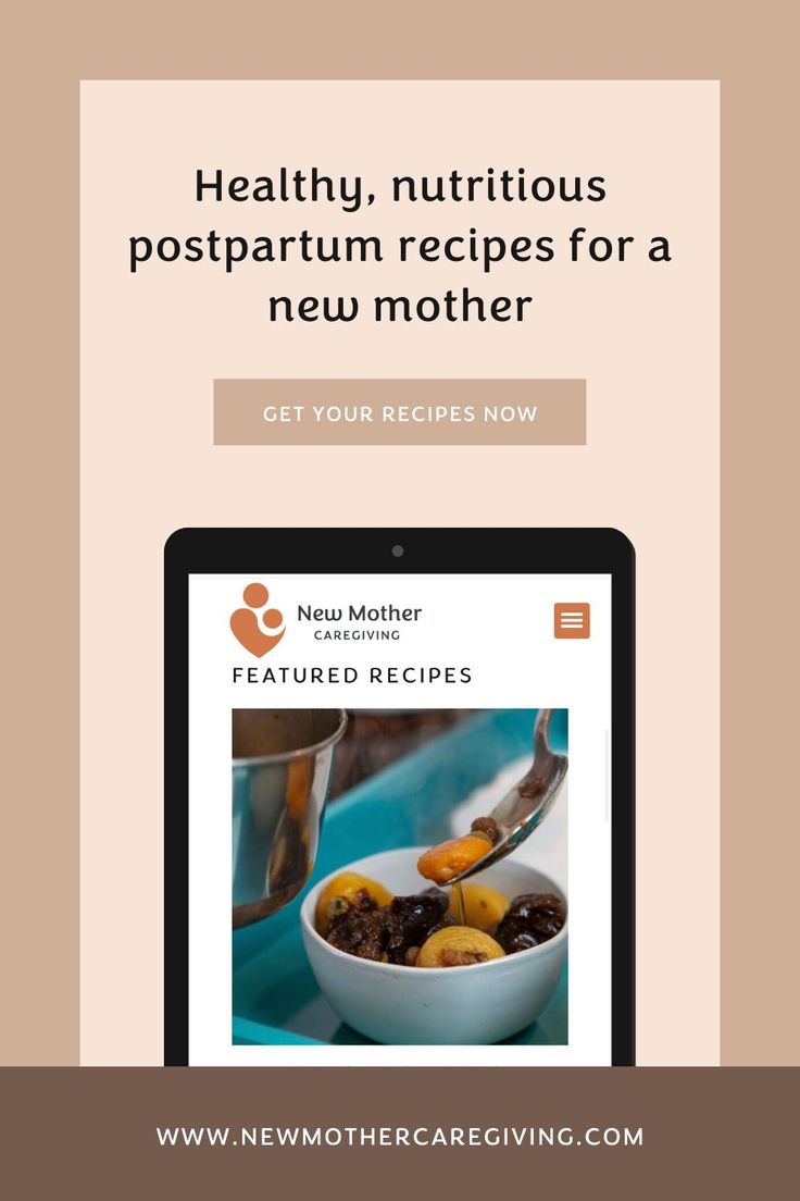 the new mother's recipe book is open on a tablet