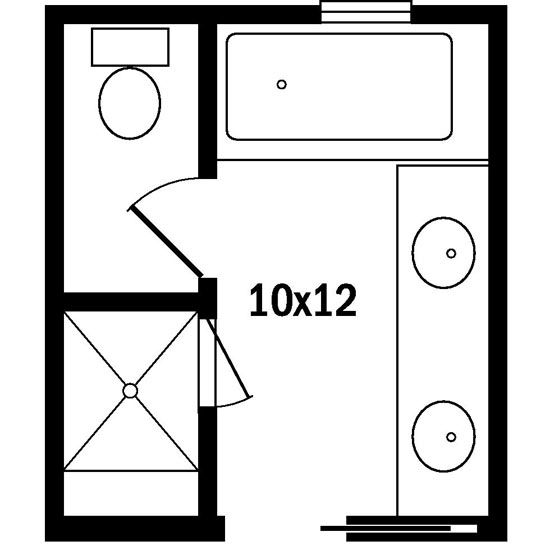 the floor plan for a small bedroom