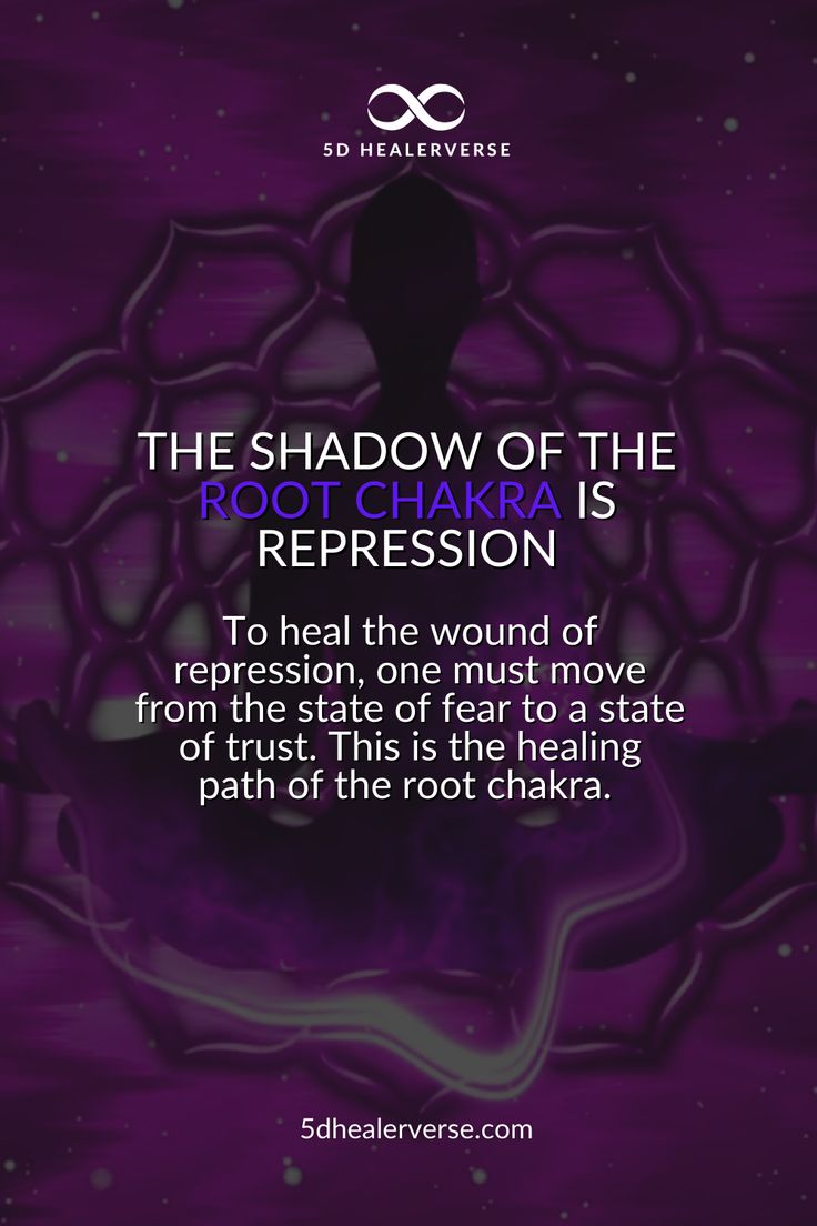 According to many spiritual and religious traditions, the root chakra is said to have something to do with feeling grounded, secure, at home in your body, and connected to the Earth. The gift of the root chakra is trust. Creating a sense of safety in an unsafe world is the goal of healing the shadow of the root chakra. Learning to trust life is crucial because we cannot fully express ourselves if we do not feel secure doing so. Root Chakra Crystal Healing, Root Chakra Shadow Work, Chakra Learning, Feeling Grounded, Kundalini Reiki, Psychic Development Learning, The Root Chakra, Chakra Healing Meditation, Chakra Health