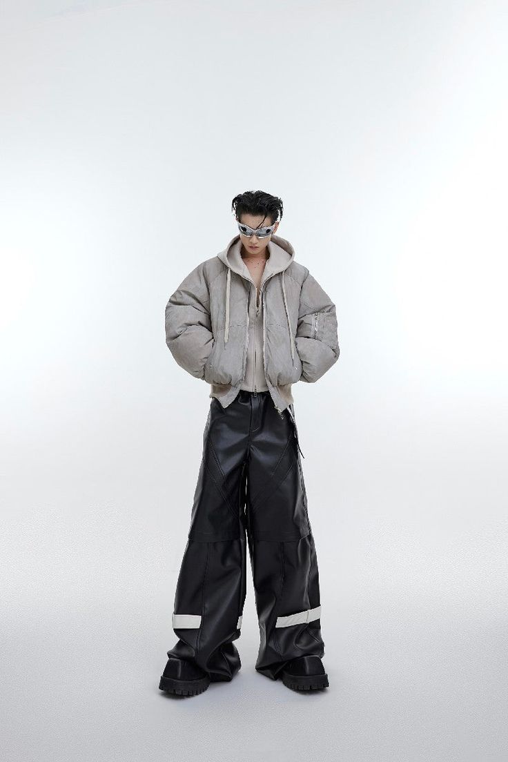 Argue Culture presents these black and ash jackets as part of their Autumn/Winter '23 collection Material: 100% polyesteroversized fitunisexthe model is wearing a size X-Large / 179cm (5'9ft) and 58kg (128lbs)Hand wash with water under 40°CNo bleachFlat to dryMeasurements Size Chest Shoulder Length Sleeve M 148 / 67 84 L 152 / 69 85 XL 156 / 71 86 Stitched Hoodie, Denim Jacket With Hoodie, Stitch Hoodie, Denim Trousers, Short Coat, Cotton Jacket, Denim Pant, Shoulder Length, Try On