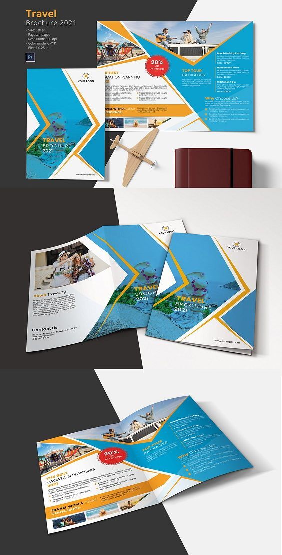 an image of a brochure that is designed to look like it has been folded in