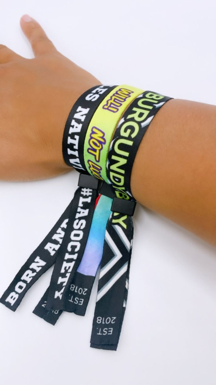 Adjustable Statement Fashionable Wristbands Oh Oh, Festival Vibes, Wristbands, Neon Yellow, Angeles, Neon, Black White, Festival, Black And White