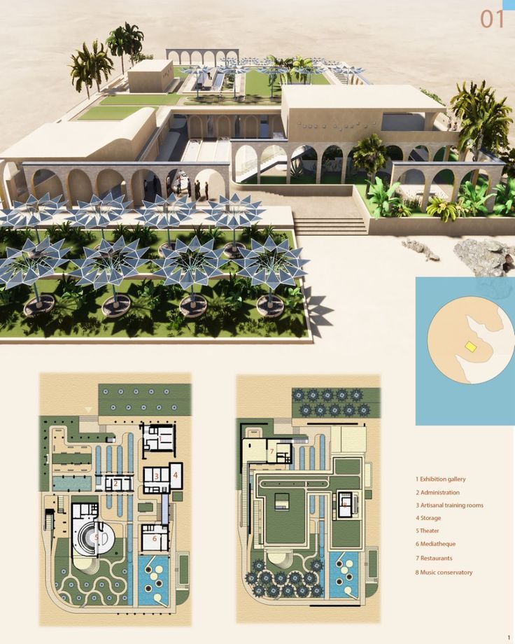 Cultural center of Marrakech, Morocco Plan Concept Architecture, Cultural Center Architecture, Landscape Design Competition, Morocco Art, Architecture Blueprints, Architecture Drawing Plan, Concept Models Architecture, Architecture Elevation, Plans Architecture