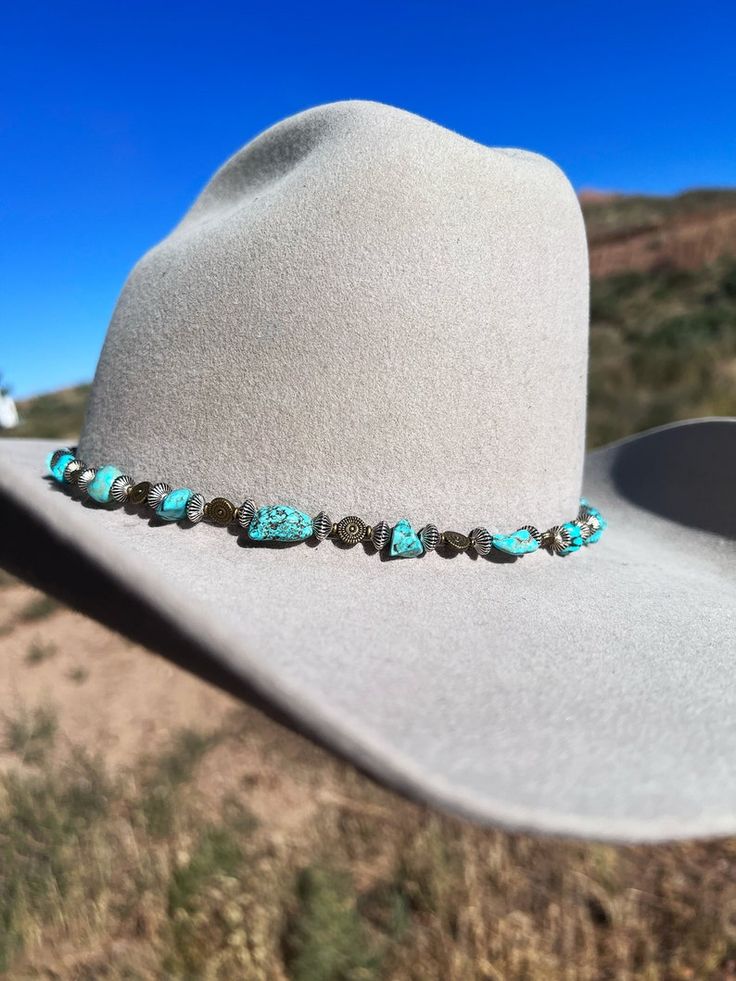 Beaded Western Hat Band - Etsy Unique Blue Adjustable Hat, Unique Adjustable Blue Hat, Handmade Blue Hat Bands For Western-themed Events, Handmade Adjustable Hats For Gifts, Custom Handmade Blue Hat Band, Unique Adjustable Hat Bands For Rodeo, Blue Adjustable Custom Hat Bands, Unique Adjustable Hat Bands For Country Events, Handmade Fitted Hat Bands For Festivals